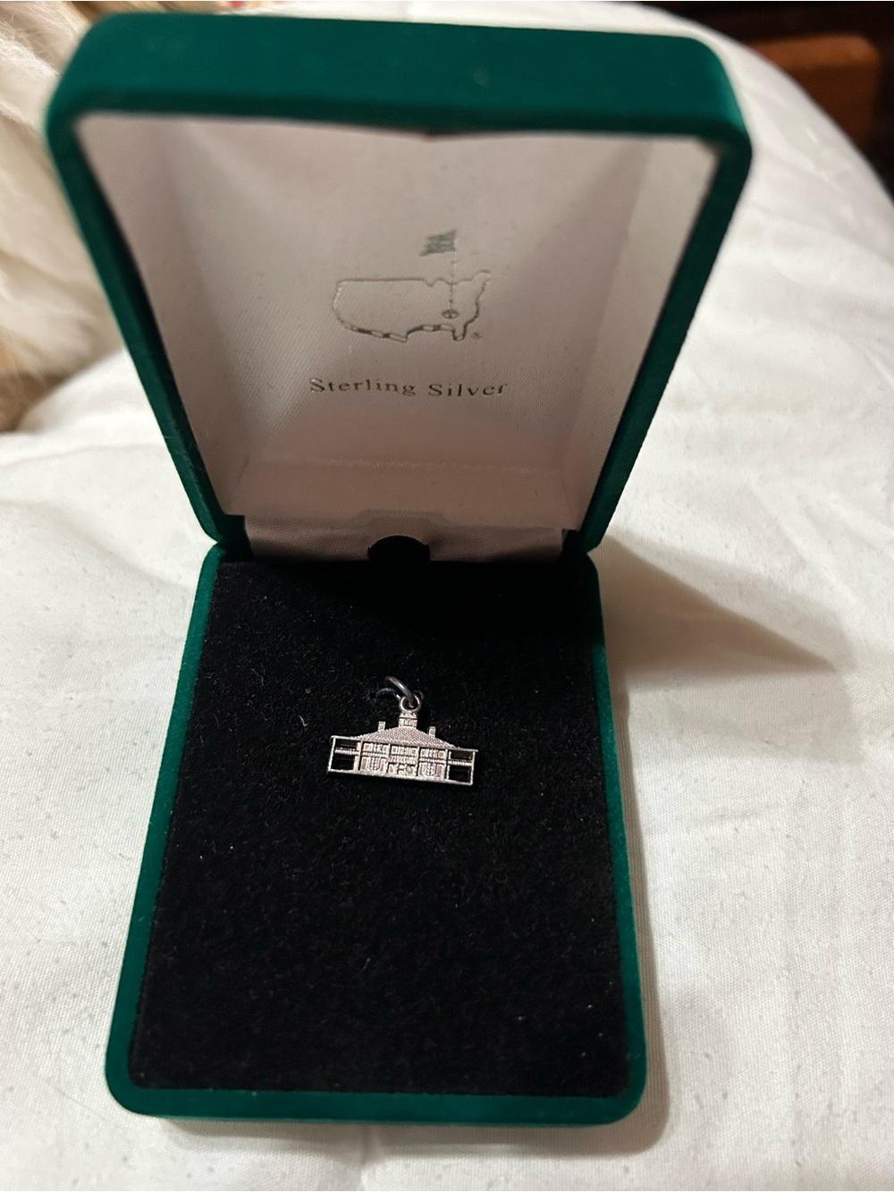 Masters Sterling Silver Clubhouse charm